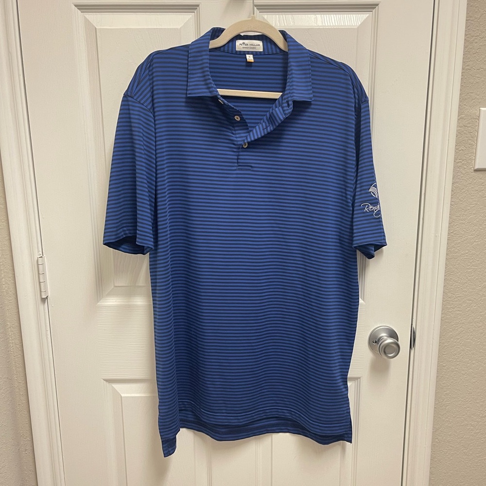 Peter Millar Striped Golf Polo